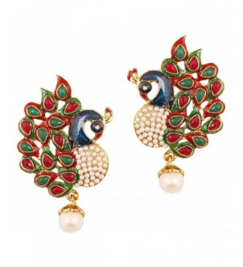 Touchstone Collection Bollywood meenakari chandelier