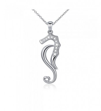 Sterling Zirconia Seahorse Pendant Necklace