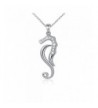 Sterling Zirconia Seahorse Pendant Necklace