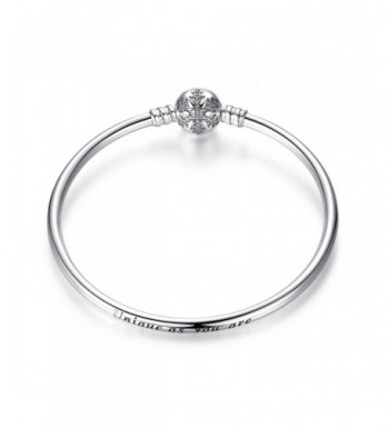 BAMOER Sterling Sparkling Snowflake Bracelet