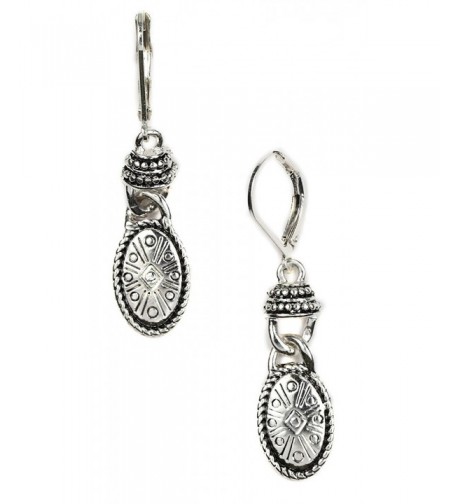 Napier Euro Oval Drop Earrings