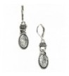 Napier Euro Oval Drop Earrings