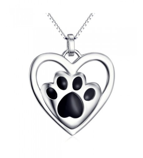 Sterling Silver Puppy Pendant Necklace