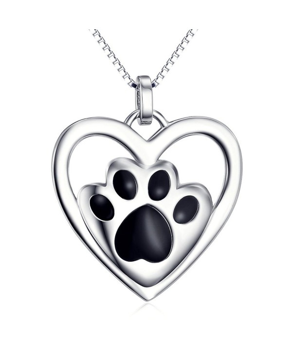 Sterling Silver Puppy Pendant Necklace