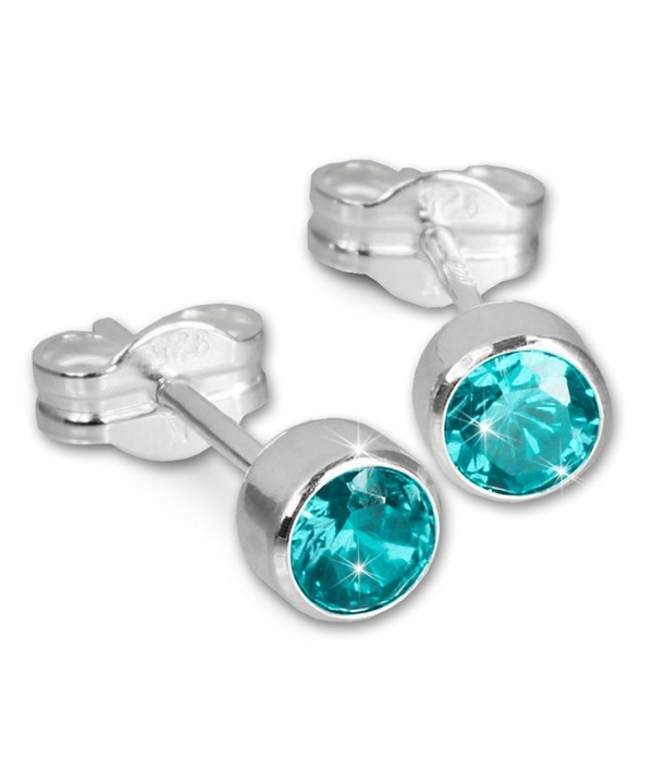 SilberDream Zirkonia turquoise Sterling SDO503T