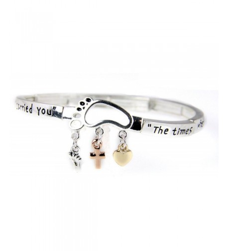 4031538 Footprints Bracelet Religious Christian