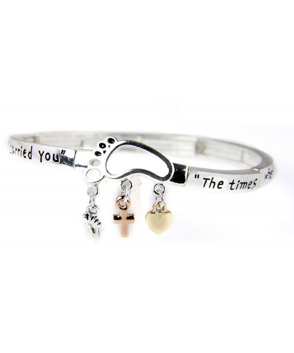 4031538 Footprints Bracelet Religious Christian