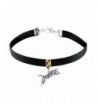 Synthetic Leather Charm Necklace Choker