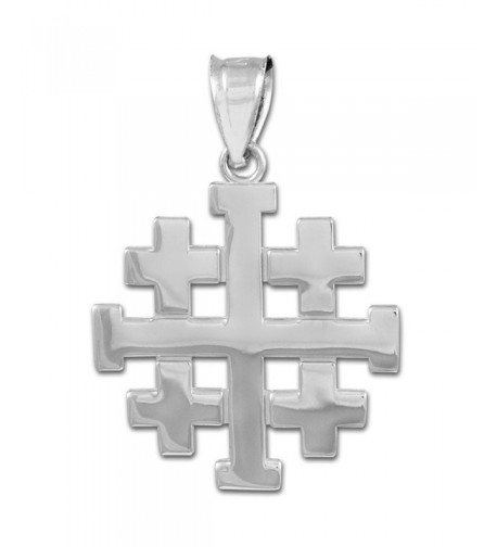 Sterling Templar Crusaders Jerusalem Pendant