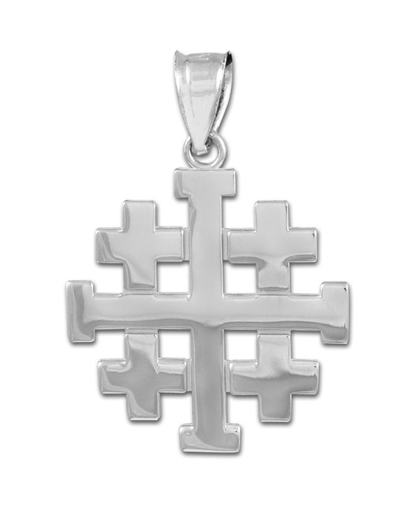 Sterling Templar Crusaders Jerusalem Pendant