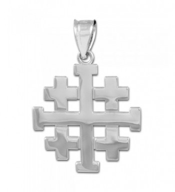 Sterling Templar Crusaders Jerusalem Pendant