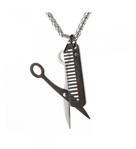 HZMAN Stylist Scissors Stainless Necklace