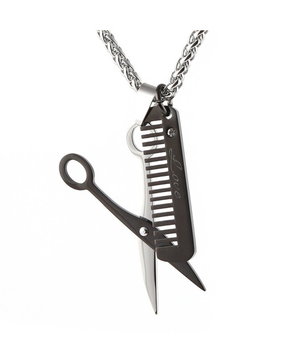 HZMAN Stylist Scissors Stainless Necklace