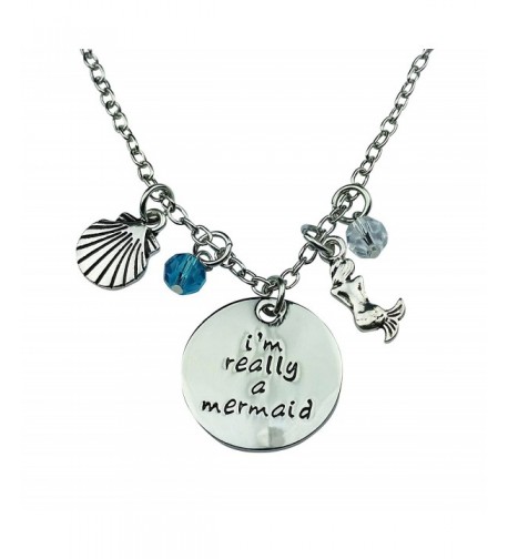 Art Attack Silvertone Mermaid Necklace