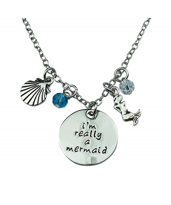 Art Attack Silvertone Mermaid Necklace