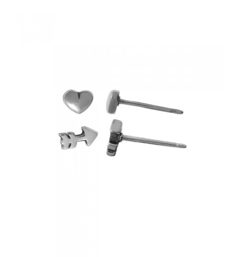 Boma Sterling Silver Heart Earrings