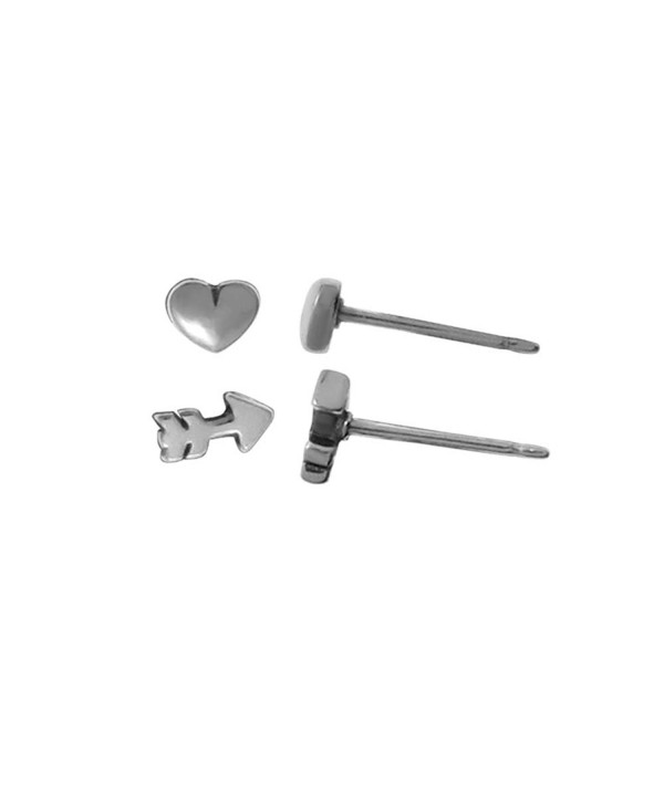 Boma Sterling Silver Heart Earrings