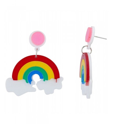 Lux Accessories Rainbow Halloween Earrings