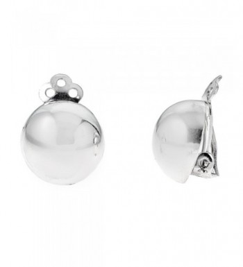 Sterling Silver Shiny Round Earrings