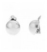Sterling Silver Shiny Round Earrings