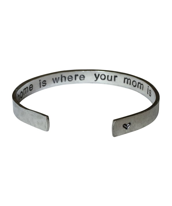 Where Hand Stamped Aluminum Bracelet