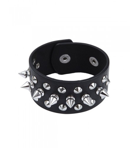 Premium Spike Studded Leather Bracelet