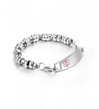 Custom Engraved Steel Medical Bracelet