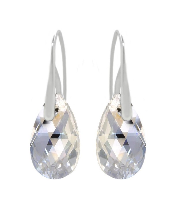 Sterling Moonlight Swarovski Crystals Earrings