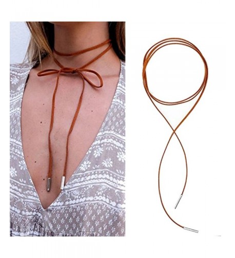 YallFF Leather Necklace Stretch Necklaces