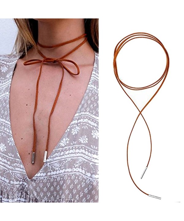 YallFF Leather Necklace Stretch Necklaces