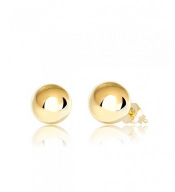 Yellow Gold Ball Stud Earrings