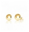 Yellow Gold Ball Stud Earrings