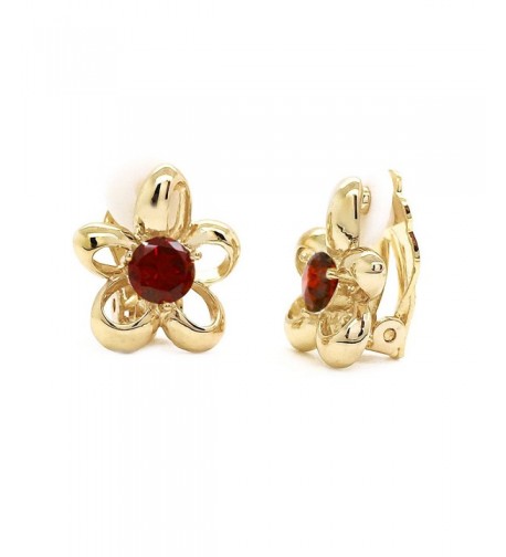 Flower Earrings Plated Women Fashion