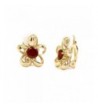 Flower Earrings Plated Women Fashion