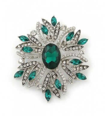 Stunning Emerald Austrian Crystal Corsage