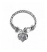 Volleyball Classic Silver Crystal Bracelet