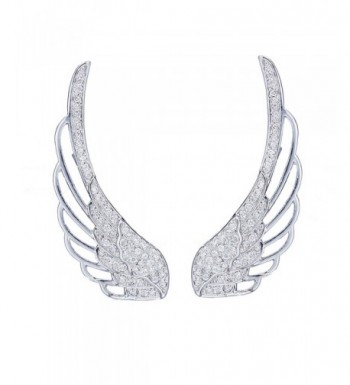 Chicinside Angel Crystal Earrings Silver