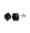 Stainless Steel Stud Earrings Black