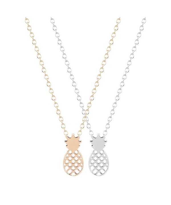 Qiandi Pineapple Statement Necklace Minimalist