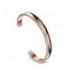 Stainless Grooved Bracelets Polished 7mm rose gold