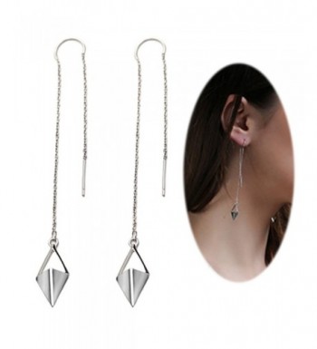 Threader Earring Chandelier Triangle Crystal