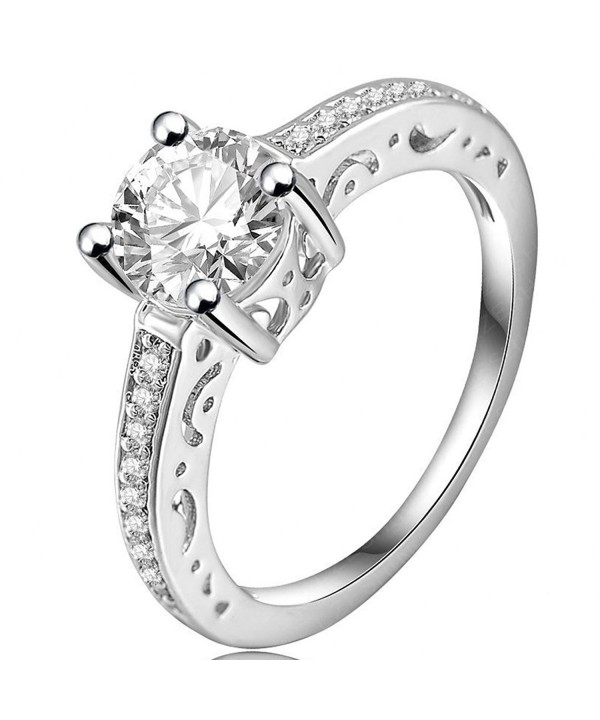 FENDINA Luxurious Engagement Solitaire Anniversary