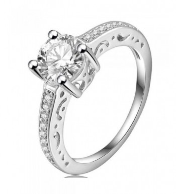 FENDINA Luxurious Engagement Solitaire Anniversary