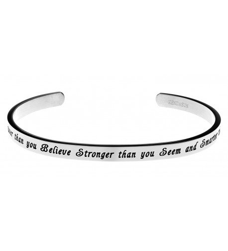 Braver Believe Stronger Smarter Bracelet