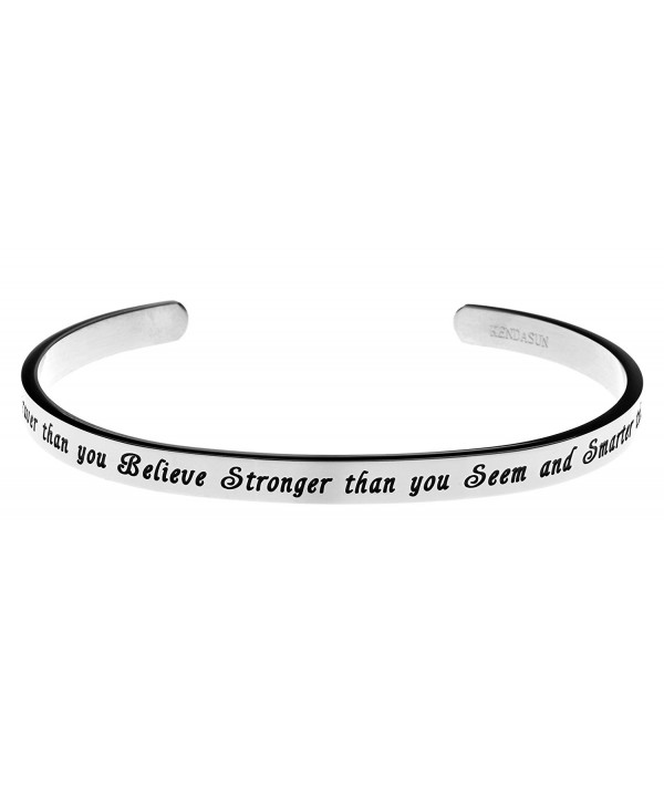 Braver Believe Stronger Smarter Bracelet