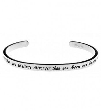 Braver Believe Stronger Smarter Bracelet