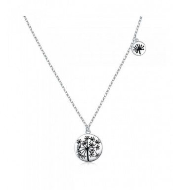 Mother Daughters Sterling Dandelion Necklace