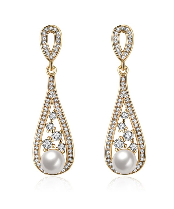 DIDa Imitation Teardrop Earrings Zirconia