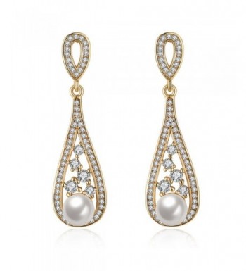 DIDa Imitation Teardrop Earrings Zirconia