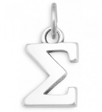 Sterling Silver Charm Greek Letter